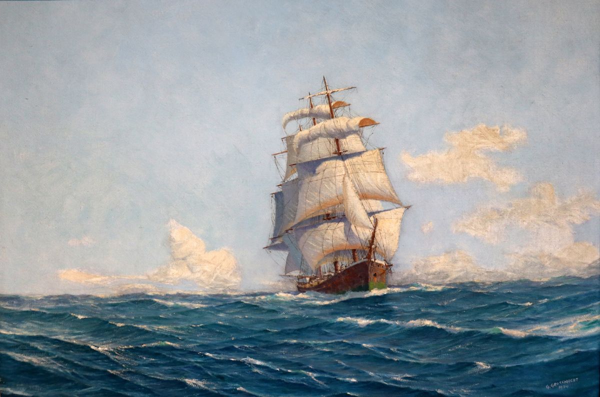 108-Velero-en-alta-mar-1934-Guillermo-Grossmacht